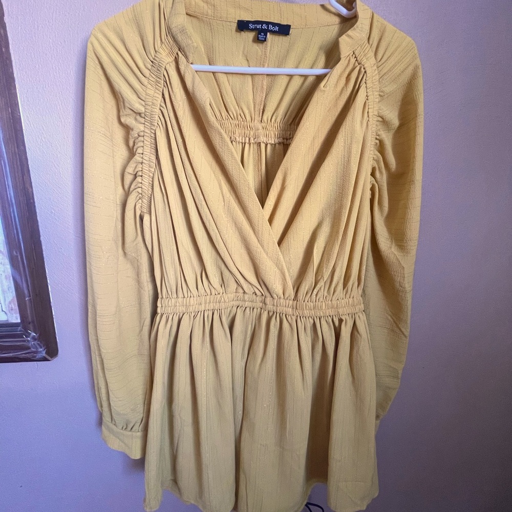 Mustard romper size small